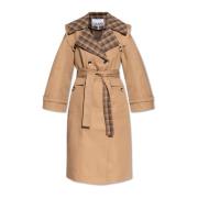 Jas met zakken Ganni , Beige , Dames