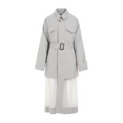 Zand Trenchcoat Maison Margiela , Gray , Dames