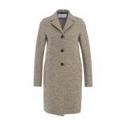 Grijze Enkellange Jas Aw24 Harris Wharf London , Beige , Dames