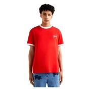 Handtekening T-shirt Tommy Hilfiger , Red , Heren