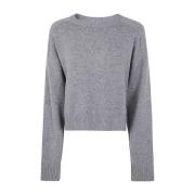 Grijze Melange Oversized Sweater Loulou Studio , Gray , Dames