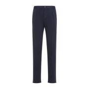 Blauwe Navy Broek 1 Pence Kiton , Blue , Heren