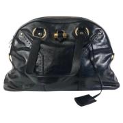 Pre-owned Leather shoulder-bags Yves Saint Laurent Vintage , Black , D...