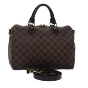 Pre-owned Canvas handbags Louis Vuitton Vintage , Brown , Dames