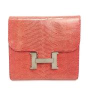 Pre-owned Fabric wallets Hermès Vintage , Pink , Dames