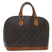 Pre-owned Canvas handbags Louis Vuitton Vintage , Brown , Dames