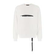 Casual Stijl Sweatshirt Ann Demeulemeester , White , Heren