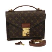 Pre-owned Canvas louis-vuitton-bags Louis Vuitton Vintage , Brown , Da...