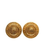 Pre-owned Yellow Gold earrings Chanel Vintage , Yellow , Dames