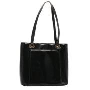 Pre-owned Leather totes Gucci Vintage , Black , Dames