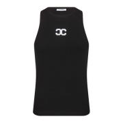 Sportieve Tanktop met Logo Co'Couture , Black , Dames