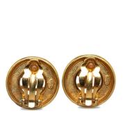 Pre-owned Yellow Gold earrings Chanel Vintage , Yellow , Dames