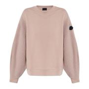 Sweatshirt met logo Moncler , Pink , Dames