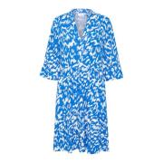 Blauwe Natuur Strokes Jurk Saint Tropez , Multicolor , Dames