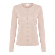 Ash Rose Melange Cardigan Saint Tropez , Pink , Dames