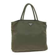 Pre-owned Nylon handbags Prada Vintage , Green , Dames