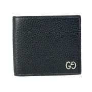 Pre-owned Leather wallets Gucci Vintage , Black , Heren