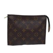 Pre-owned Canvas pouches Louis Vuitton Vintage , Brown , Dames