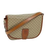 Pre-owned Canvas shoulder-bags Celine Vintage , Beige , Dames