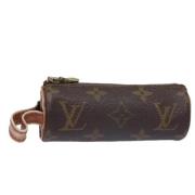 Pre-owned Canvas pouches Louis Vuitton Vintage , Brown , Dames