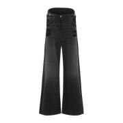 Zwarte Jeans voor Mannen en Vrouwen The Attico , Black , Dames