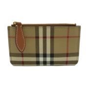 Pre-owned Polyester wallets Burberry Vintage , Beige , Dames