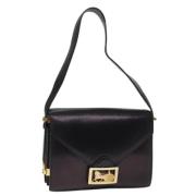 Pre-owned Leather shoulder-bags Celine Vintage , Black , Dames