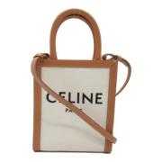 Pre-owned Leather celine-bags Celine Vintage , Beige , Dames