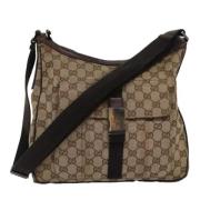 Pre-owned Canvas gucci-bags Gucci Vintage , Beige , Dames