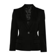 Gestructureerde 4G Detail Jas Givenchy , Black , Dames