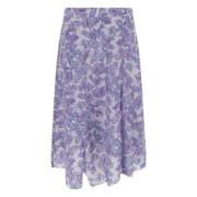 Elegante Midi Rok Gonne Isabel Marant , Purple , Dames