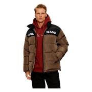 Retro Essential Puffer Jacket Karl Kani , Brown , Heren