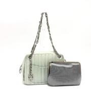 Pre-owned Leather chanel-bags Chanel Vintage , Green , Dames