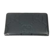 Pre-owned Leather wallets Gucci Vintage , Black , Heren