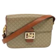 Pre-owned Canvas shoulder-bags Celine Vintage , Beige , Dames