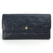 Pre-owned Leather wallets Louis Vuitton Vintage , Black , Dames