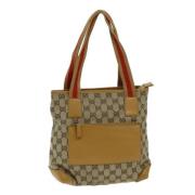 Pre-owned Canvas totes Gucci Vintage , Brown , Dames