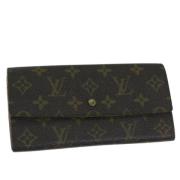 Pre-owned Canvas wallets Louis Vuitton Vintage , Brown , Dames