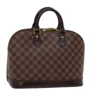 Pre-owned Canvas handbags Louis Vuitton Vintage , Brown , Dames