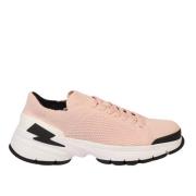 Bolt Sneakers - Roze Textiel en Leer Neil Barrett , Pink , Heren