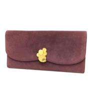 Pre-owned Leather clutches Bvlgari Vintage , Red , Dames