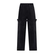 Jeans met afneembare broekspijpen Y/Project , Black , Heren