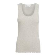 Opal Gray Melange Tank Top Karen by Simonsen , Gray , Dames