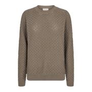 Round-neck Knitwear Freequent , Brown , Dames