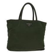 Pre-owned Nylon totes Prada Vintage , Green , Dames