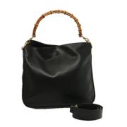 Pre-owned Leather gucci-bags Gucci Vintage , Black , Dames