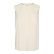 Mouwloze Top Soyaconcept , White , Dames