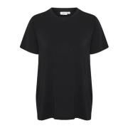 Adeliasz Regular T-Shirt Zwart Saint Tropez , Black , Dames