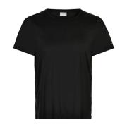 Basis T-shirt met hartdetail IN Front , Black , Dames