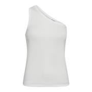 Asymmetrische Rib Tank Top Off White Co'Couture , White , Dames